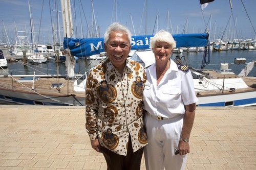 Consul & FSC VC in front of Miss Saigon © MIAA